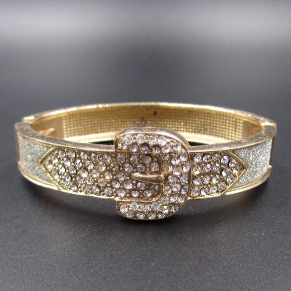 Jewelry - Vintage Cute Crystal Belt Buckle Bracelet